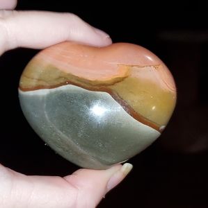 Polychrome Jasper Crystal Heart